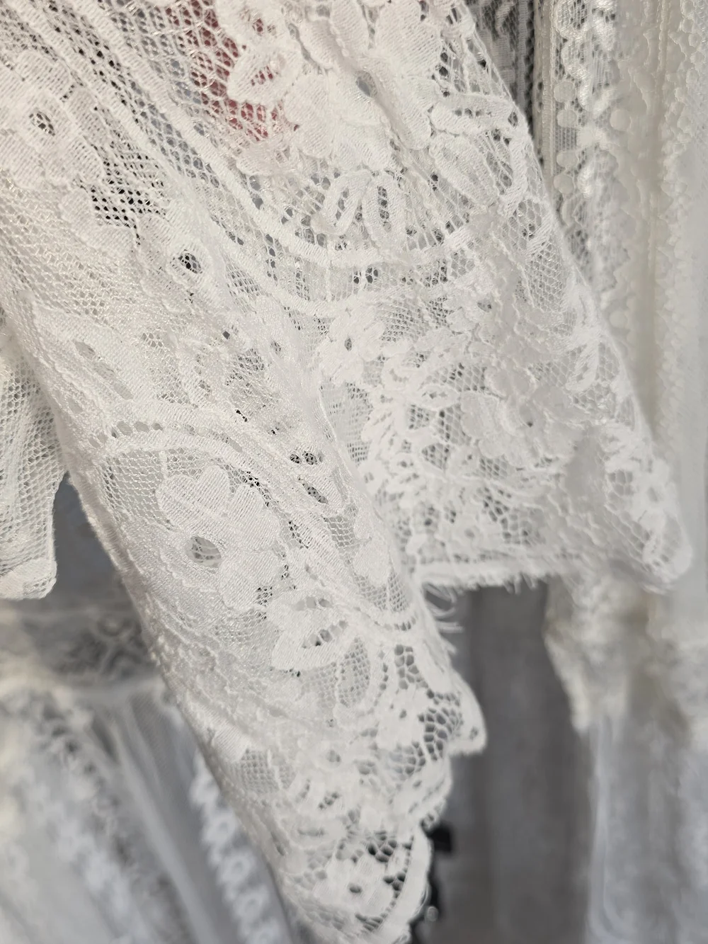 Miss Chievous Cream Lace Kimono Overlay